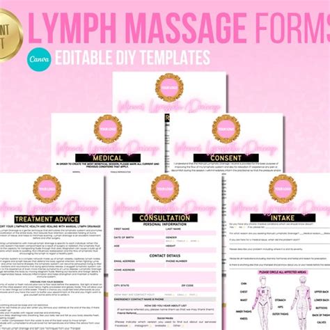 Lymphatic Massage Manual Mld Manual Lymphatic Drainage Body Etsy