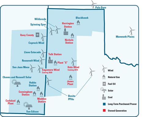 Xcel Energy Power Plant Map