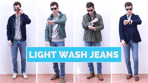 Ultimately, versatility gives lighter washes an edge within your wardrobe. 4 Ways to Wear Light Wash Jeans | Men's Outfit Ideas - YouTube