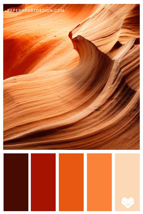 Canyon Color Palette Orange Color Scheme Orange Color Schemes