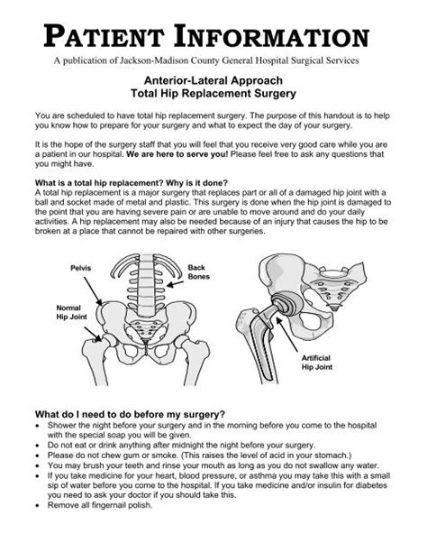 Anterior Lateral Approach Total Hip Replacement Surgery