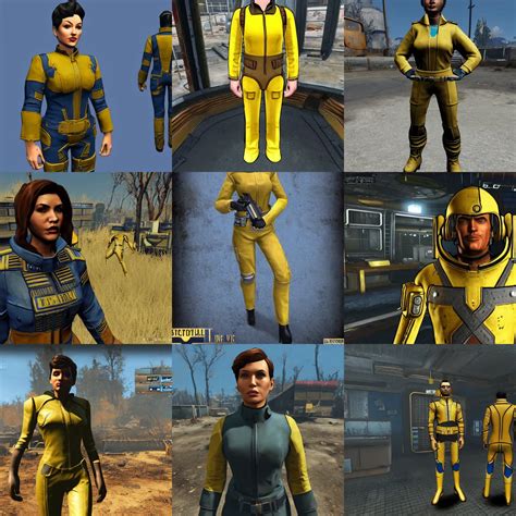 Vault Dweller Wearing Vault Suit From Fallout 4 Stable Diffusion