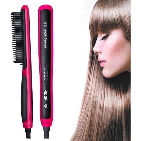 Escova Alisadora De Cabelos Fast Hair Straightener Bivolt 110v 220v