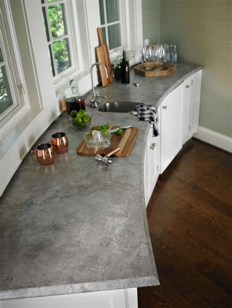 A wide variety of white laminate countertop options are available to you, such as project solution capability, design style, and warranty. Weathered Cement | Kitchen remodel countertops, Kitchen ...