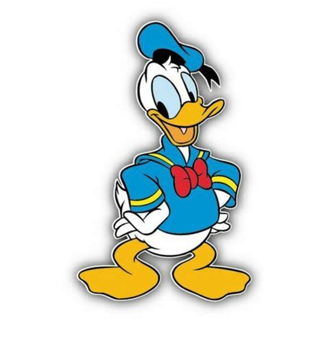 Donald Duck Happy Sticker Vinyl Decal 4 1174 Ebay