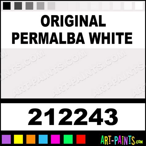 Original Permalba White Artist Oil Paints 212243 Original Permalba