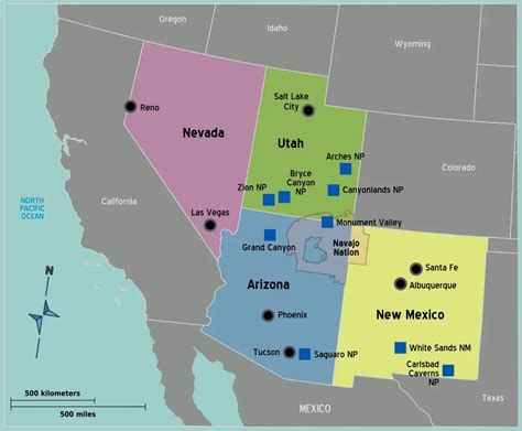 Maps Usa Map Southwest