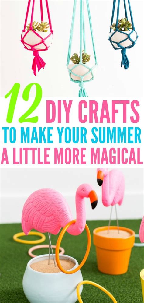 12 Easy Summer Diy Crafts That You Will Adore Xo Katie Rosario Diy Summer Crafts Summer