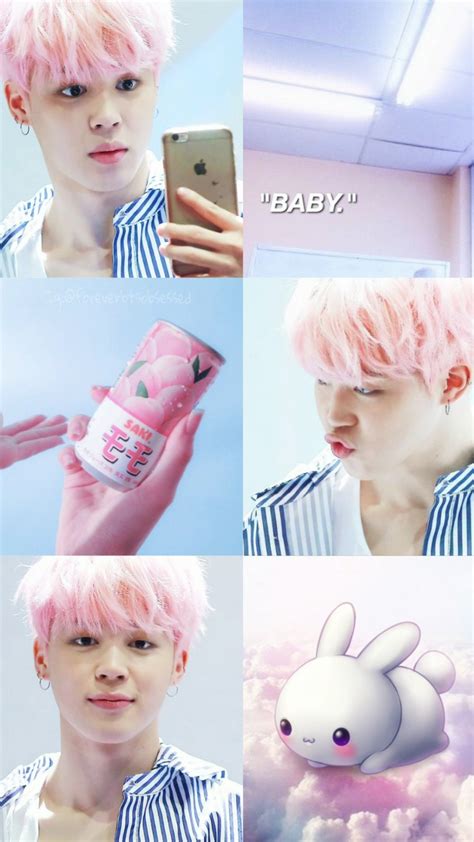 Jimin Pink Aesthetic Wallpaper Wallpapers