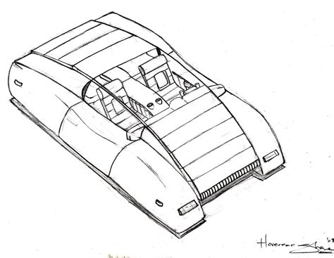 Hover Car My First Real Attempt At Drawing A Vehicle I We Flickr