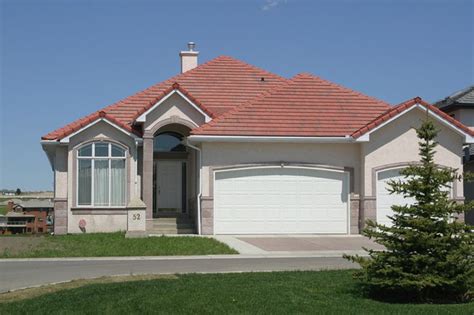 Dark brown, black, grey, green. Color scheme enhancing red tile roof | For our Forever ...