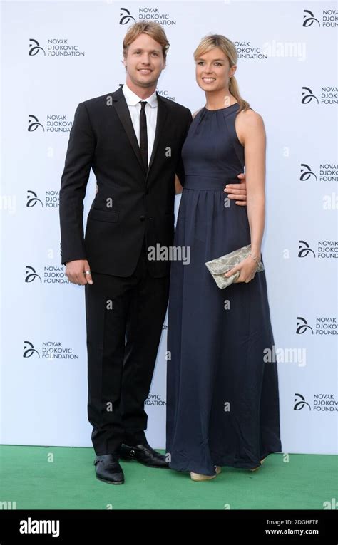 Sam Branson And Wife Isabella Calthorpe Arriving At The Novak Djokovic Foundation Fundraising