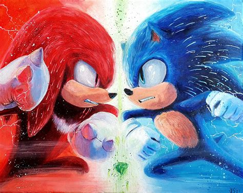 Sonic Vs Knuckles Sonic The Hedgehog Wallpaper 44431700 Fanpop