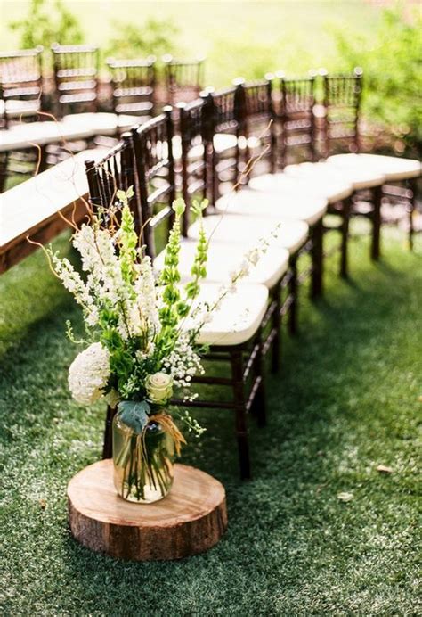 Rustic Wedding Aisle Decoration Ideas Emmalovesweddings