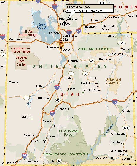 Huntsville Utah Map