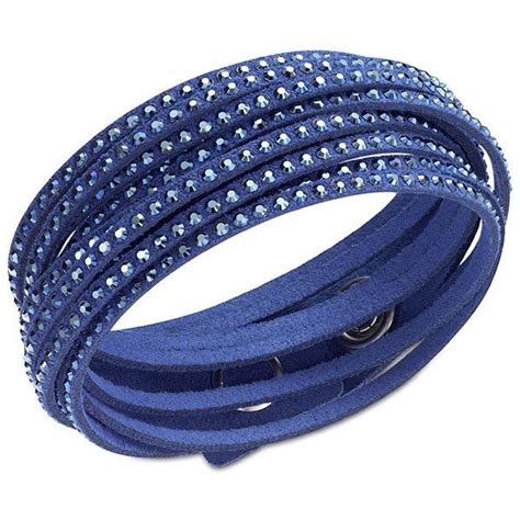 Swarovski Slake Dark Blue Bracelet 69 Liked On Polyvore Swarovski