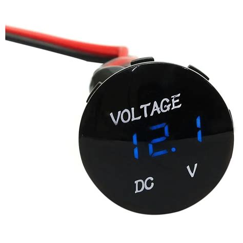 Waterproof LED Digital Voltmeter Voltage Digital Car Car Panel Meter V Blue In Voltage