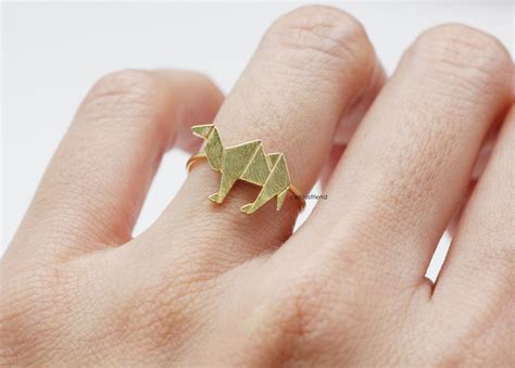 Cute Origami Camel Adjustable Ringcamel Ringanimal Ring 2colors On