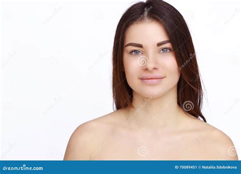 Girl With Naked Shoulders Stock Image Image Of Attractive