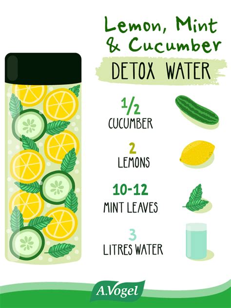 Lemon Mint And Cucumber Detox Water