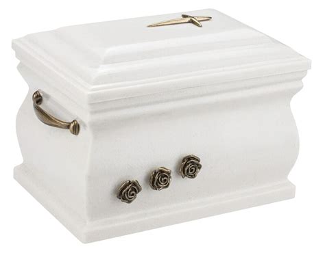 Granite Casket Cremation Ashes Urn For Adult With Brass Roses Etsy