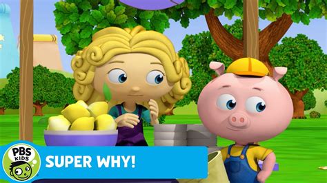 Super Why Pig Searches For His Lemons Pbs Kids Wpbs Serving