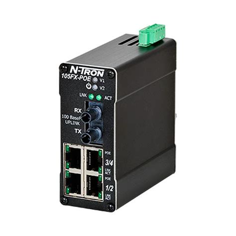 Network Switch Unmanaged 5 Port 105fx Sc Poe Red Lion Controls製｜電子部品