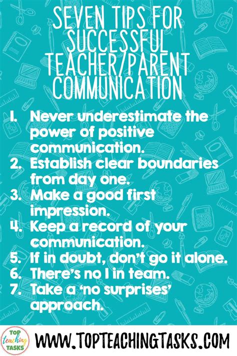 7 Tips For Successful Parent Teacher Communication Top Teaching Tasks