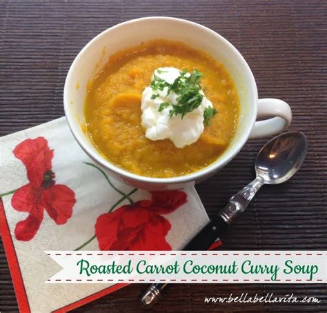 In The Kitchen Roasted Carrot Coconut Curry Soup Creamy Carrot Soup