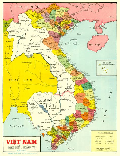 Bản đồ Hình Thể Chánh Trị ViỆt Nam 1965 Map Of Viet Nam Flickr