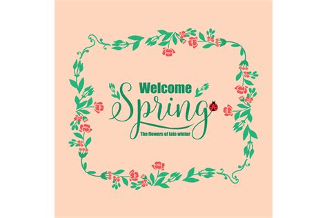 Beautiful Welcome Spring Card Design Graphic By Stockfloral · Creative