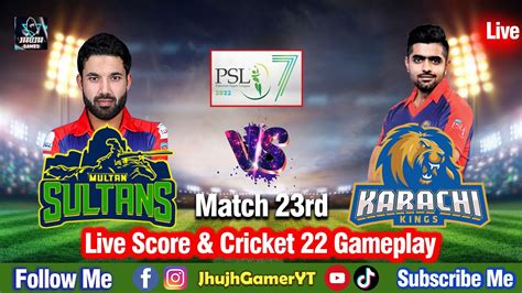 Multan Sultans Vs Karachi Kings Rd Match Live Cricket Score
