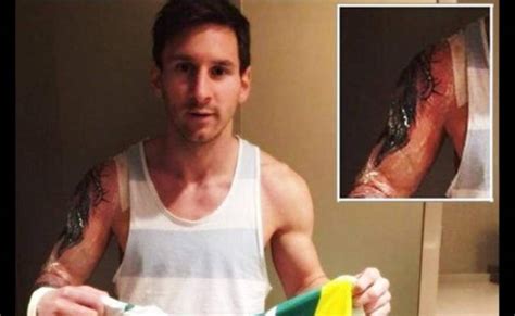 El Delantero Leo Messi Estrena Un Nuevo Tatuaje