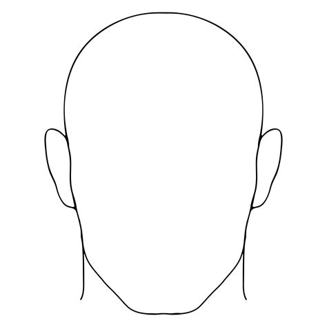 6 Best Images Of Head Template Printable Human Head