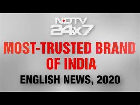 Ndtv X Again Voted India S Most Trusted Brand In English