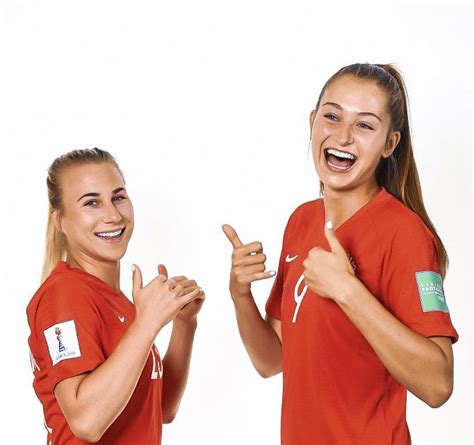 Jenna Hellstrom 23 And Jordyn Huitema 9 Canada Official Fifa Womens World Cup 2019 Portrait