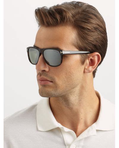 Lyst Tom Ford Plastic Wayfarer Sunglasses In Black For Men