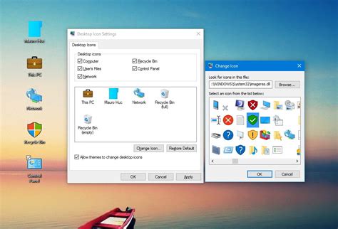 How to change windows 10 desktop background. How to restore the old desktop icons in Windows 10 ...