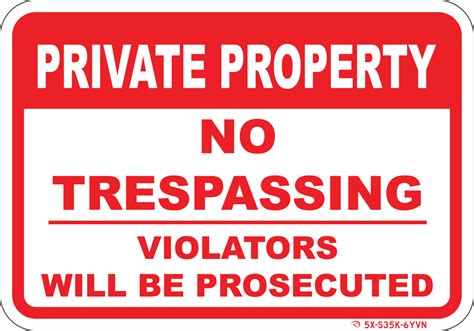 Private Property No Trespassing Sign Wise