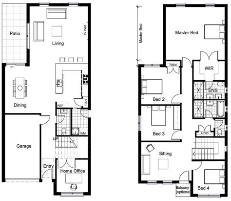 Narrow House Plans Two Story House Plans House Plans Uk