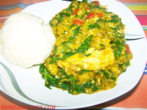 Step 1 boil water and pour it into a bowl. Okra soup with ogbono | African food, Okra, Food