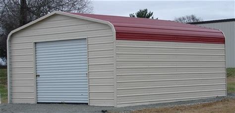 18x25 Regular Roof Metal Garage North Alans Factory Outlet