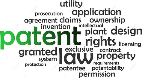 Word Cloud Patent Property Prosecution Patentability Vector Property Prosecution