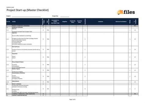 Construction Startup Checklist Construction Documents And Templates