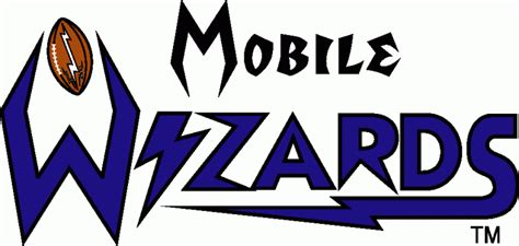 This logo is compatible with eps, ai, psd and adobe pdf formats. Mobile Wizards Wordmark Logo - Arena Football 2 (AF2 ...