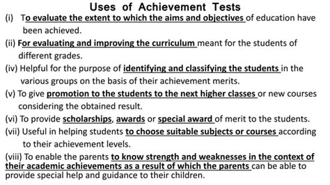 Achievement Test Concept And Definition Of Achievement Test