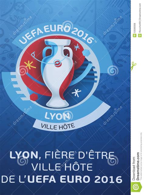Uefa europa league vector logo, free to download in eps, svg, jpeg and png formats. UEFA Euro Football 2016 In Lyon, France Editorial Stock ...