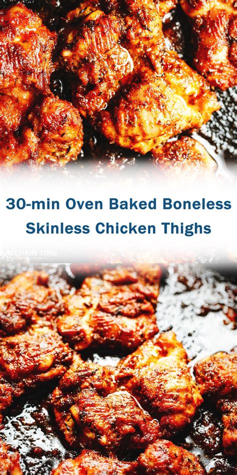 Min Oven Baked Boneless Skinless Chicken Thighs Sexiezpix Web Porn