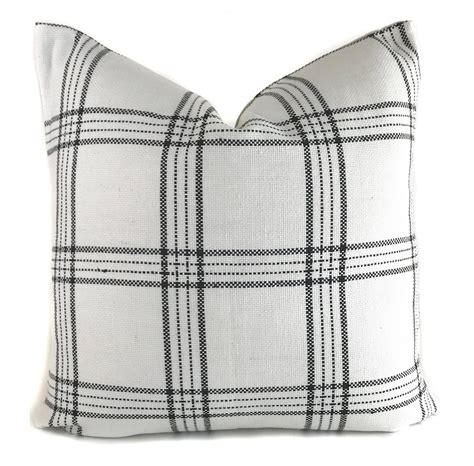 Complimentary shipping · shop online · it starts with a dream Dundee Pillow Cover | Black And White Plaid Pillow in 2021 ...