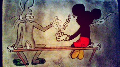 Bugs Bunny And Mickey Mouse Smoking Drawn By→ Itssminnieஐ ← Art